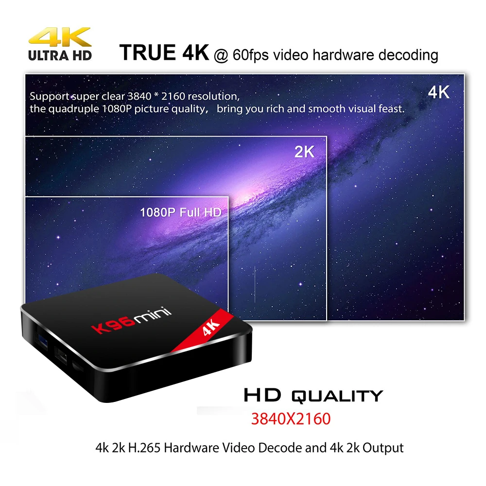 K96 Мини Android Tv Box RK3318 4G32G 2,4G/5G WIFI100M SetTopBox HD Netflix Youtube 4kMediaPlayer VS H96/AM6/X96/H96/TX3 Tv Box