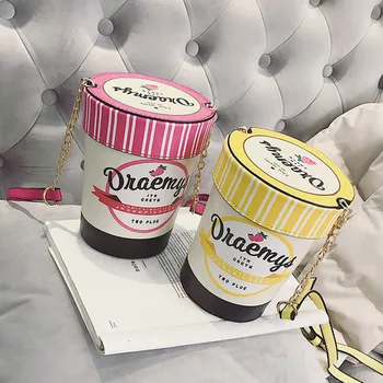 

Women Crossbody Bags Chain Shoulder Messenger Handbags Cute Strawberry Bucket Ladies Fashion Bottle Bags