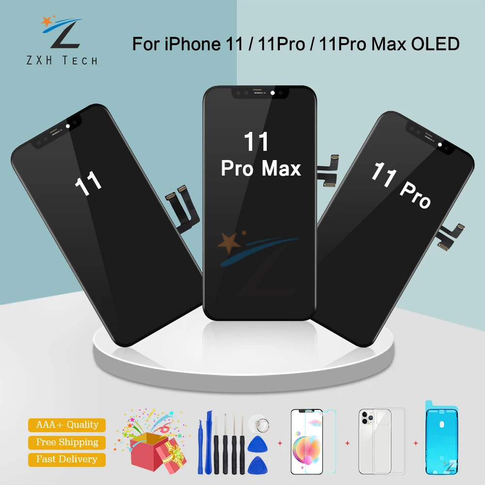 ЖК-дисплей с 3D сенсорным экраном и дигитайзером в сборе для iPhone 11/Pro Max | Мобильные