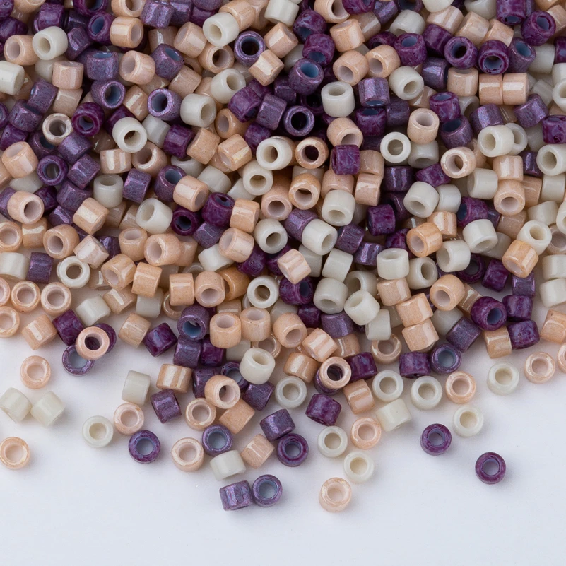 Тайдиан Miyuki бусины для изготовления ювелирных изделий Многоцветный Delica бусины для серег около 1000 штук 5 г/лот 1,6x1,3 мм - Цвет: DBMIX29
