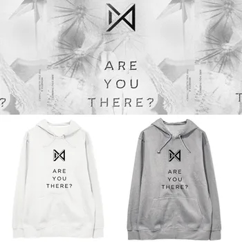

MONSTA X Hoodies Sweatshirts Men Women Pullovers Couple Loose Streetwear Hooded Tops Album ARE THERE THERE Fans Clothes
