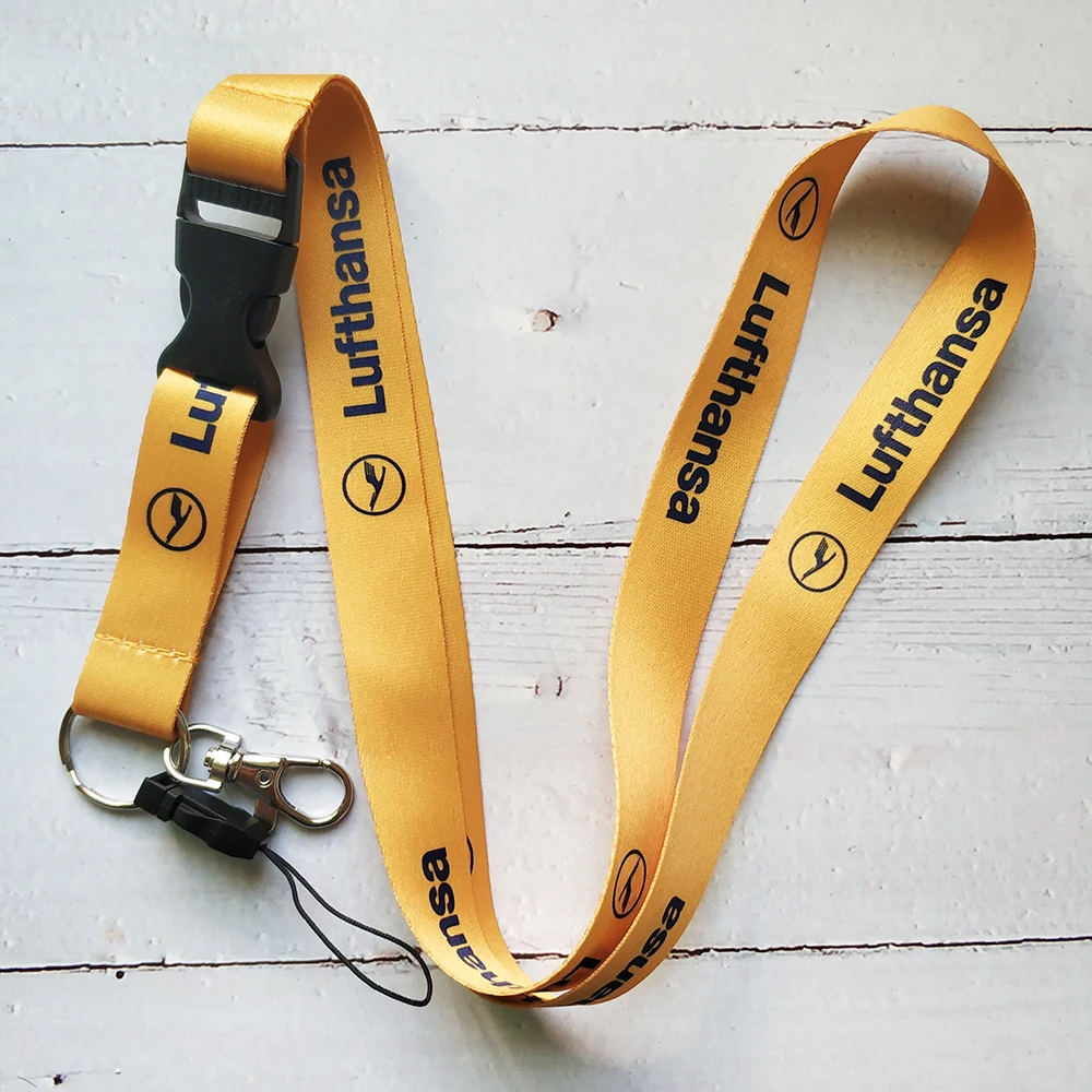 Yellow Lufthansa Lanyards Neck Strap 