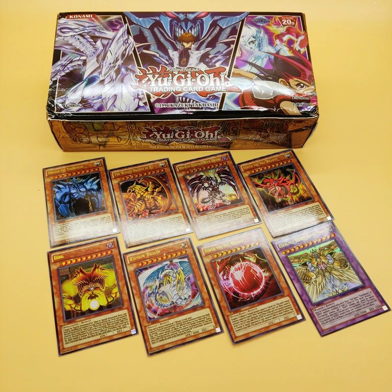 Новая английская версия 100 шт. Duel Monsters YU GI OH игровая коллекция Carte торговая игра Shine Cards с красивой коробкой