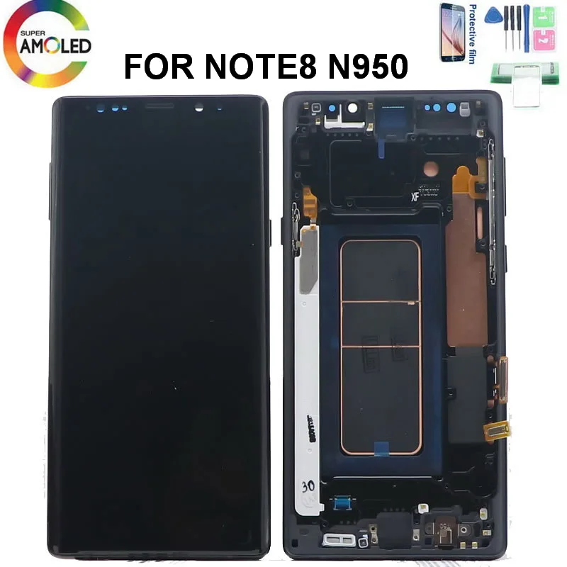 

Original AMOLED NOTE8 Display For SAMSUNG Galaxy NOTE 8 N950 N950F LCD Display Touch Screen Digitizer Assembly With Dead pixels