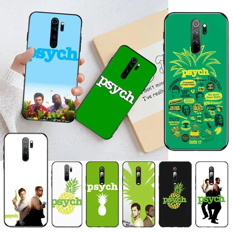 

KPUSAGRT Psych Shawn and Gus Luxury Unique Phone Cover for Redmi Note 9 8 8T 8A 7 6 6A Go Pro Max Redmi 9 K20