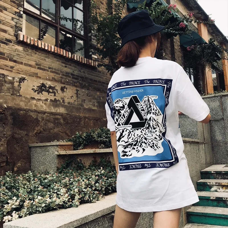 

MEN'S WEAR Popular Brand American-Style Hip Hop Europe And America INS Online Celebrity Palace World Peak Printed Skateboard Sho