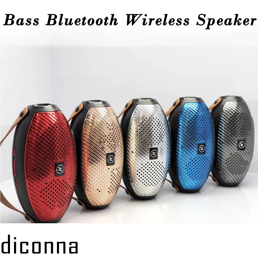 Бас Bluetooth динамик беспроводной водонепроницаемый открытый стерео бас USB/TF/FM радио