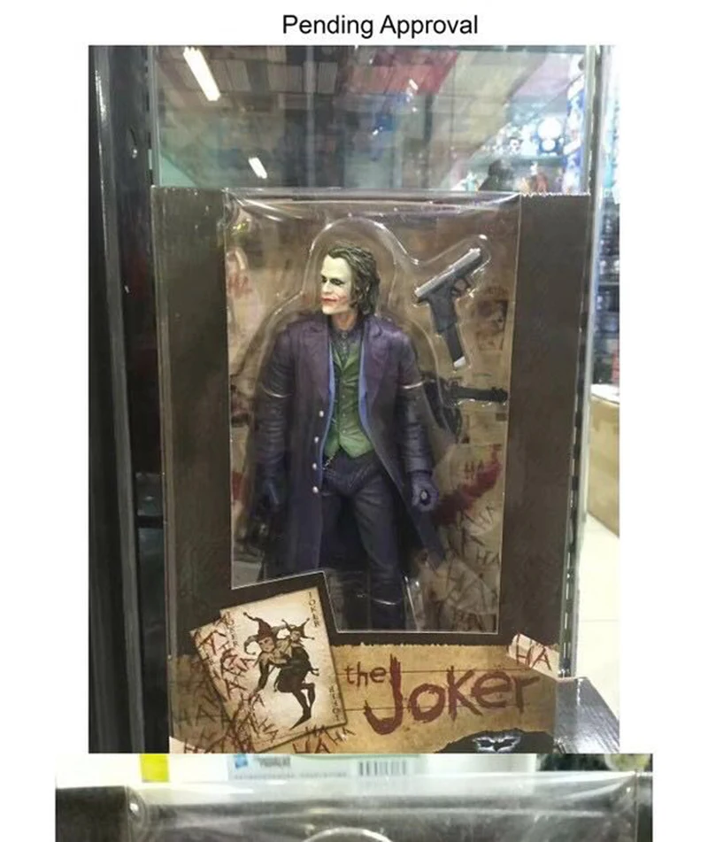 In stock 30cm THE JOKER HEATH LEDGER DC COMICS Action Figure Model 12inches Male Mini Figure