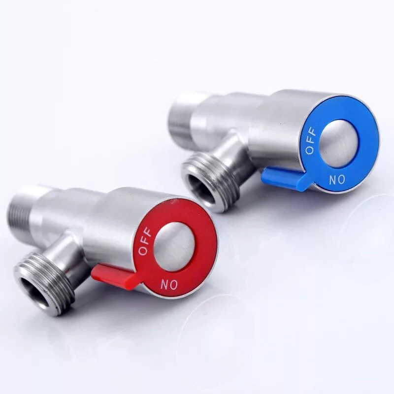 Угловые Клапаны Матовый клапан из нержавеющей стали аксессуары для ванной комнаты угловой клапан туалет раковина WWO66