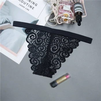 

Women Sexy G-String See Through Lace Briefs Knickers Low Waist Fashion Seamless Panties