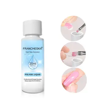 

20ML Quick Builder Poly UV Gel Polish Nails Permanent Liquid Slip Solution Painless Nail Art Quick Extension Tools