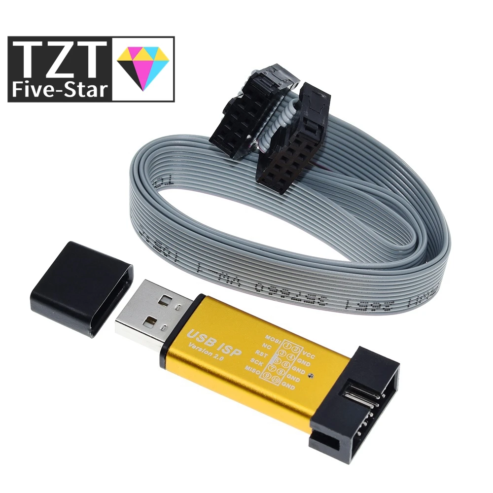 USBASP USBISP ISP программатор загрузчик для Arduino 51 ATMEL AVR с поддержкой 64 бит Win7 и 32 Win98 WinMe