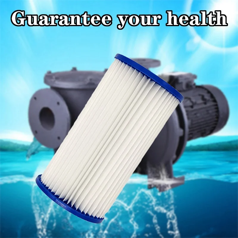 2pcs Water Filter Pump Cartridge Strainer Tub Spa Bath Swimming Pool Water Filter Pump Replacement Tool Type A Paper Filter
