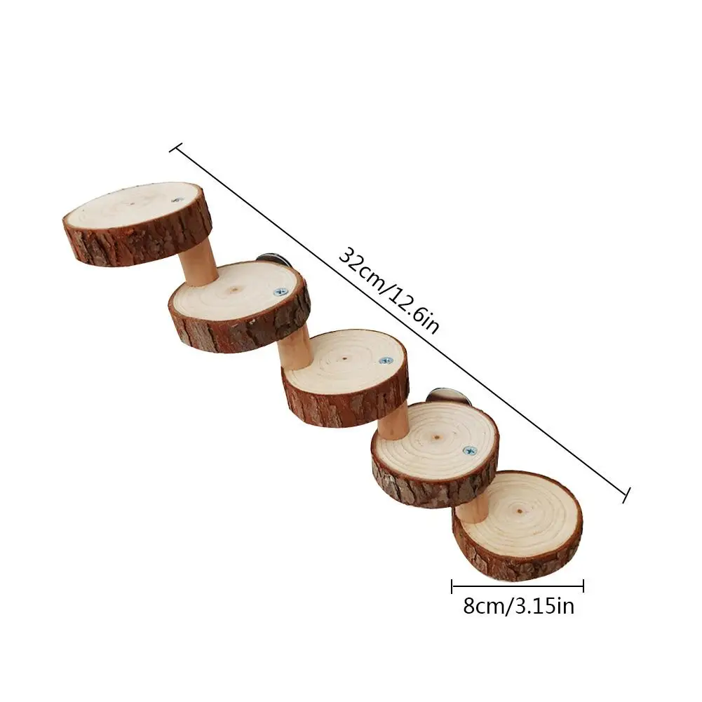 Игрушечный Хомяк Попугай пружинная лестница для лазания хомяк деревянный Пирс лестница ПЭТ Игрушка веревка для птицы лестницы