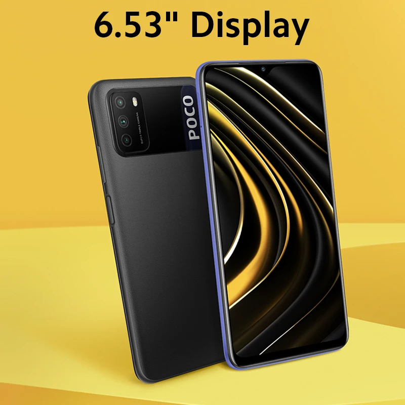 World premiere] poco m3 smartphone snapdragon 662 pocophone 6.53 "display 6000mah bateria 48mp ia triplo câmera|Celulares| - AliExpress