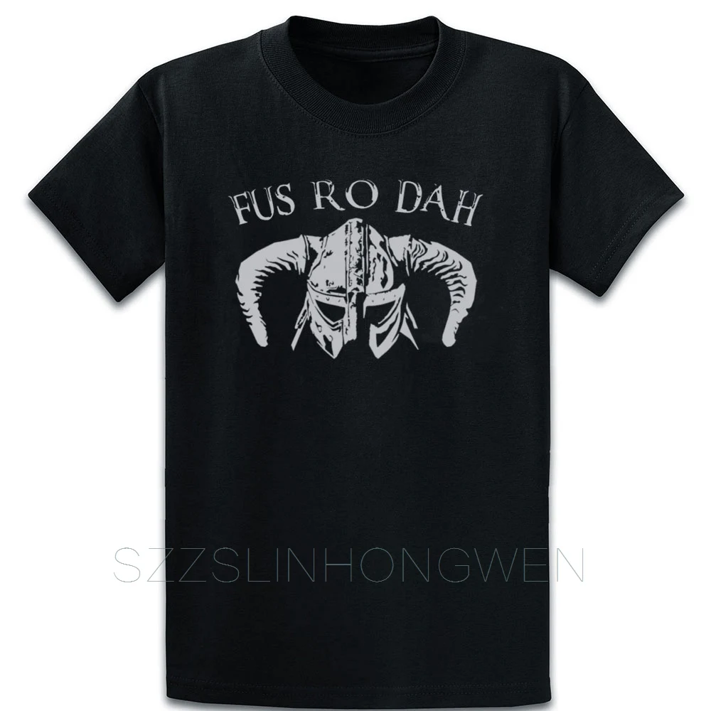 

Fus Ro Dah Elder Scrolls V T Shirt Authentic Summer Style Round Collar Cotton Printed Normal Vintage Cute Shirt