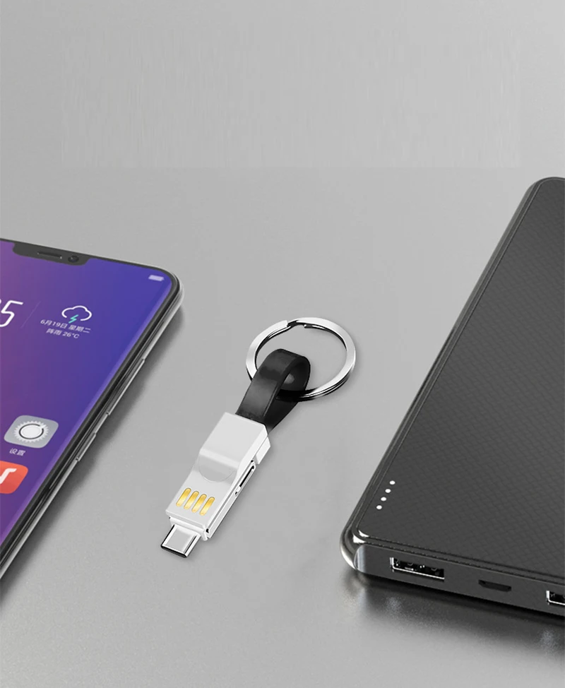 Портативный магнитный 3 в 1 короткий USB кабель usb type C Micro c для iPhone зарядное