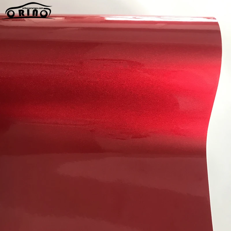 Red Glitter Diamond Vinyl Sticker Wrap-2