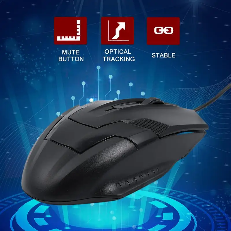 

Wired Mouse 1200DPI Computer Office Mouse USB Gaming Mice For PC Notebook Laptop Non Slip Wired Silent Mouse Gamer