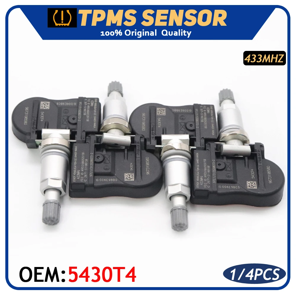 Автомобильный датчик контроля давления в шинах TPMS 5430T4 подходит для Peugeot 207 307 407 508