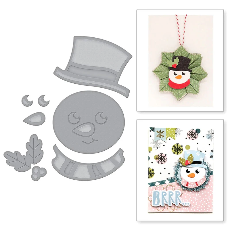 snowman Рождественская елка металлические режущие штампы DIY бумажная карточка для скрапбукинга тиснение ремесла Декор Многофункциональный FAS6 - Цвет: snowman