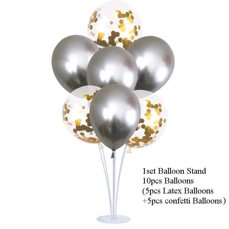 2 комплекта свадебные шары для украшения подставка держатель воздушных шаров Колонка для взрослых детей воздушные шары для дня рождения вечеринки Декор для дома/сада Babyshower - Цвет: stand ballon set 2