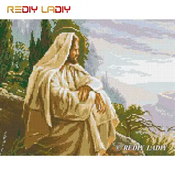 

High Quality Diamond Painting Our Lord Jesus Full Round Diamond Embroidery Bead Cross Stitch Pixel Mosaic Pattern Home Decor
