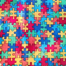 100*110 см Классическая головоломка хлопковая ткань для детского лоскутного шитья подушки наволочки шитье ручной работы Tissus