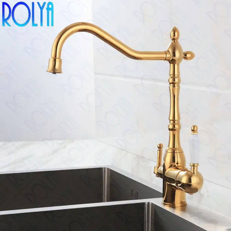 golden victoria style 3 way water filter taps (6)