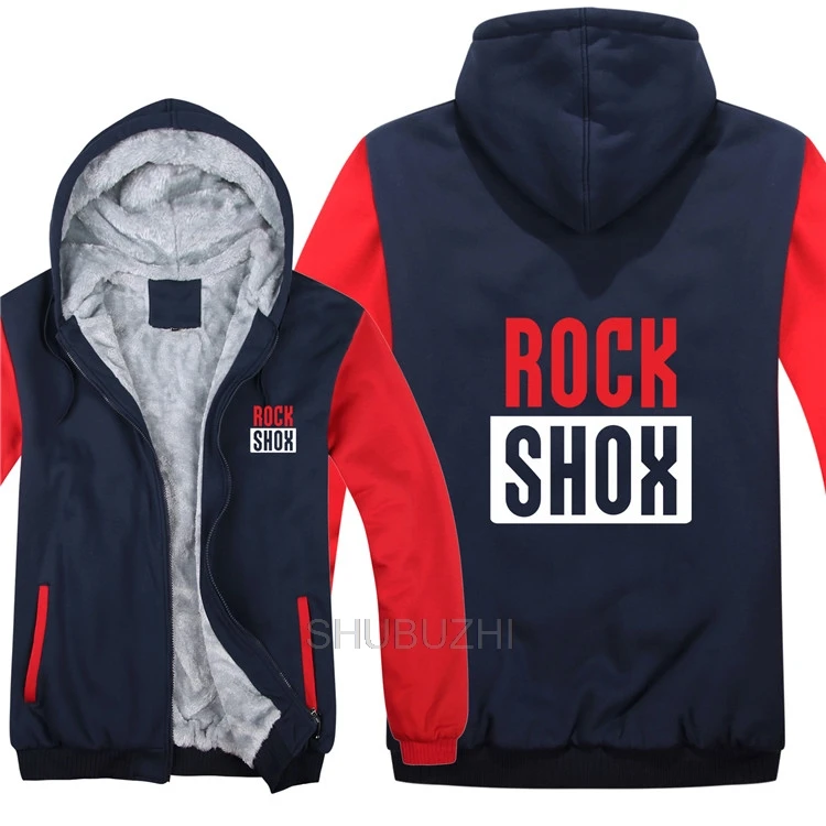 Rockshox Rock Shox толстовки мужские горный Байкер MTB пальто на молнии флисовые утепленные мужские рок Shox Толстовка Пуловер - Цвет: same as picture