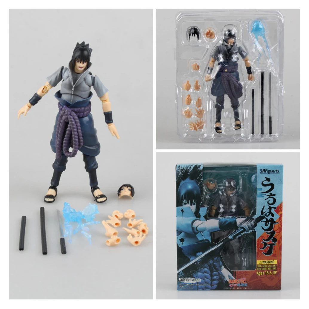 忍者モデルアクションshfうちはサスケフィギュアのおもちゃアニメナルトcolletibleギフト人形千鳥サスケ大蛇丸モデル Action Figures Aliexpress