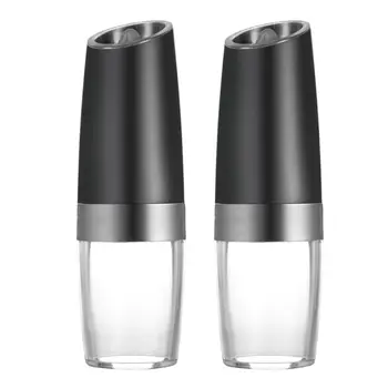 

2pcs Electric Pepper Mill Grinder Salt Spice Power Shaker Battery Operated with LED Light Kitchen Tool