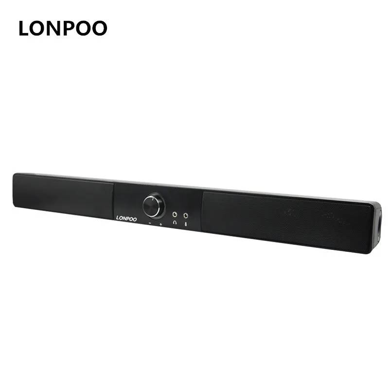 LONPOO Bluetooth колонка 10 Вт USB Колонка для компьютеров ноутбуков ПК iPhone звуковая панель