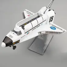 

Diecast Space Shuttle Plane Pull back Model with Sound Light Display Stand Toy