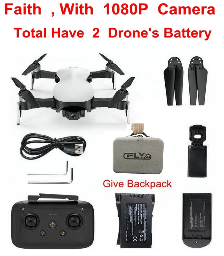 BestPrice CFLY Faith gps RC складной Дрон Квадрокоптер вертолет бесщеточный мотор с 5G 4K Wifi Fpv HD камера f11 pro - Цвет: faith 5mp 2b bag