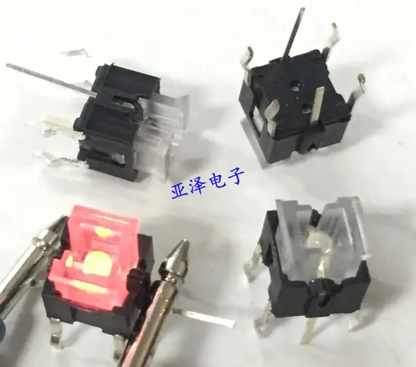 

20PCS/LOT Taiwan LP6-1-2RGL-02 with light touch switch, 6*6*7 button with double color red light / green light