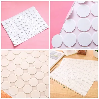 

70 Pcs Double-sided Adhesive Tape Dot Acrylic Circular Seamless For Paste Decoration Repairing Tear Without Mark White Round New