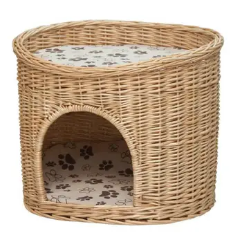 

Rattan nest Rattan cat nest Willow dog nest Pet nest VIP Teddy small kennel summer four seasons universal removable and washable
