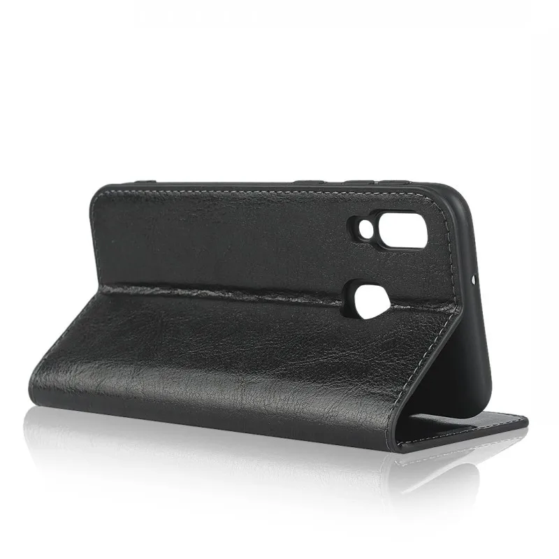 Luxury Real Genuine Leather Wallet Case For Samsung Galaxy A20e A10 A20 A30 A40 A50 A60 Flip Cover Card Slot Stand Case