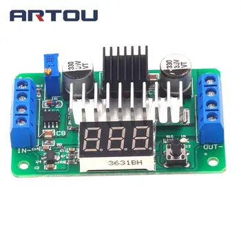 

LTC1871 100W/6A DC Power Source Step Up Converter DC DC 3.5V-30V 5v 12v 6A 100W Adjustable Converters +Red LED Voltmeter