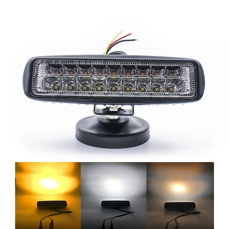 54w 1080v Dc Led Work Light Refitted Vehicle Chip Beam Round Led Fog