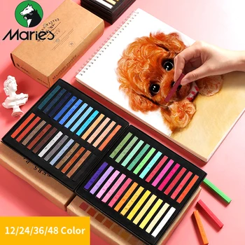 

Marie's 12/24/36/48 Colors Painting Crayons Soft Pastel Art Drawing Set Chalk Color Crayon Brush For Stationery Art Supplies