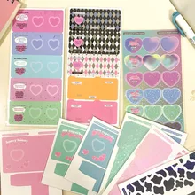 Marco de fotos Ins Laser Love, marco de fotos para libros, decoración, pegatina artesanal, Cuenta de mano, Collage, identificación, tarjeta de borde, accesorios de embellecimiento, 1 ud.