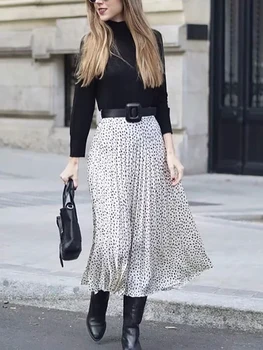 

Leopard women elegant satin skirts 2020 summer fashion ladies pleated midi skirt belt female vintage skirt streetwear girls chic