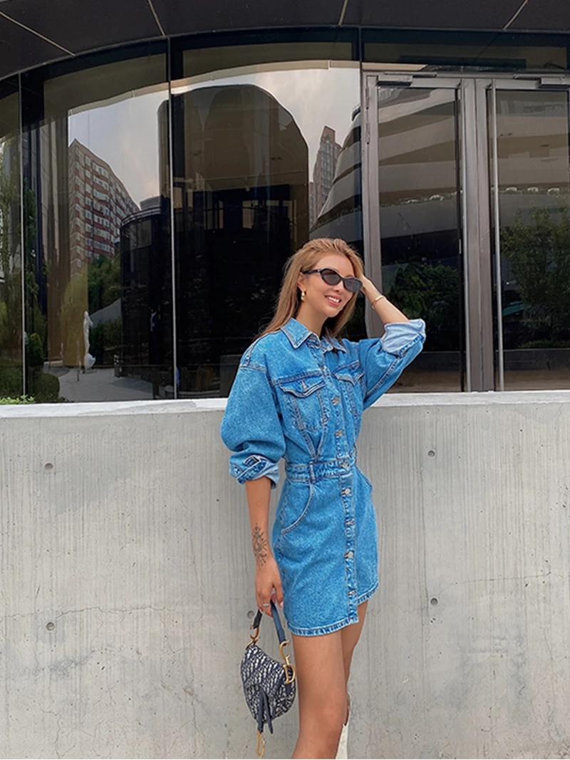 Fashion Denim Party Dresses Spring 