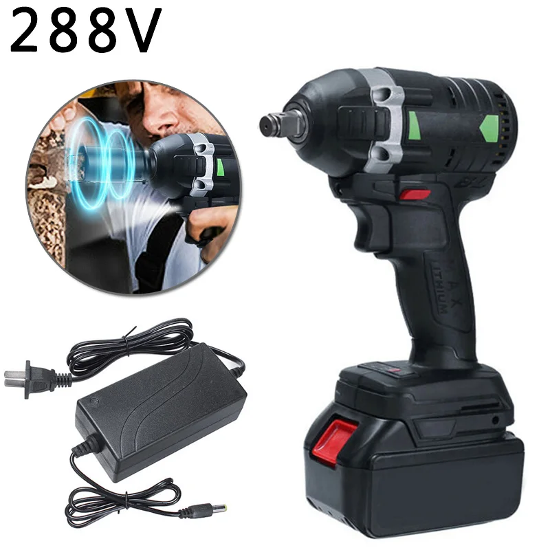 

Wireless Electric Impact Wrench LED Working Light Woodworking Shelves Maintenance Repair Display Power Tools