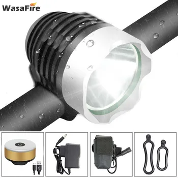 

WasaFire XM-L T6 LED Bike Headlight 18650 Battery Bicycle Light 3 Modes Cycling Front Lamp + USB Safety Warning Taillight