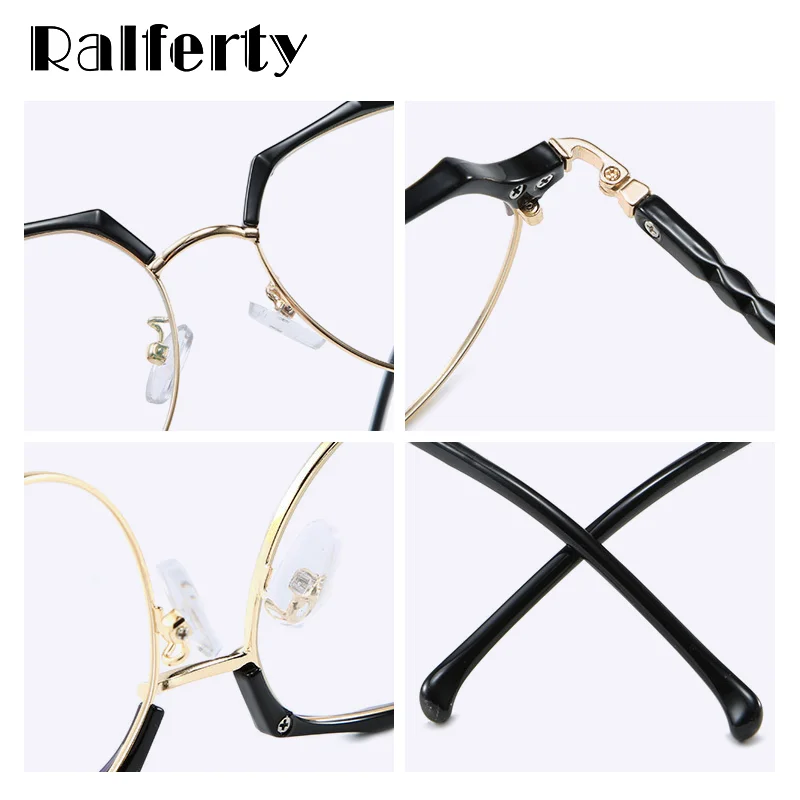 Ralferty, женские очки, оправа, очки по рецепту, прозрачные, женские очки, оправа для диоптрий, близорукость, для женщин, нулевой класс, D16002
