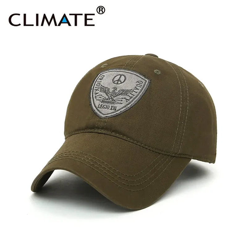 CLIMATE Новая мужская бейсбольная кепка головной убор крутые мужские кепки мужские женские спортивные палочки черные красивые матовые кепки шляпа для мужчин - Цвет: Army Green