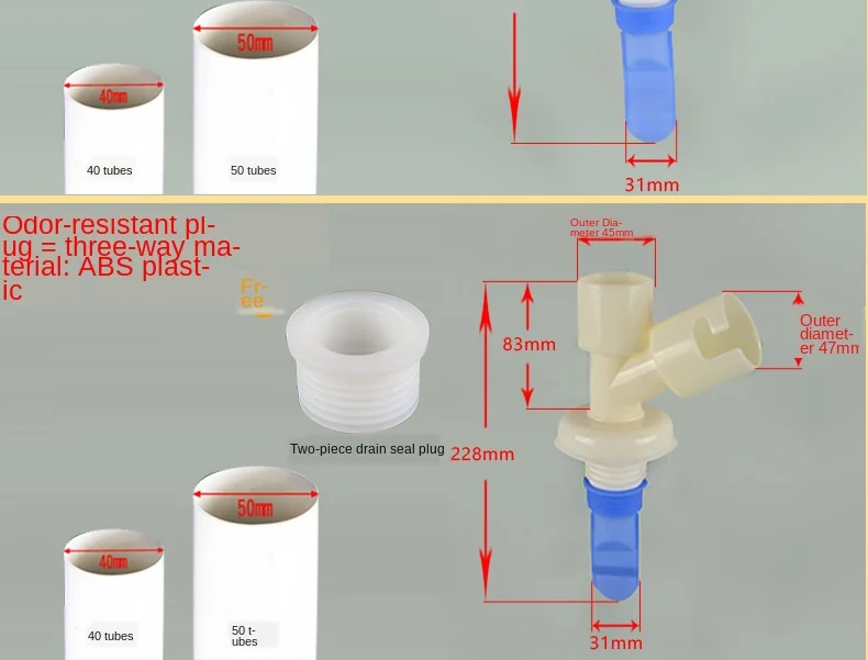 Joint De Tuyau De Vidange De Machine à Laver, Déodorant Pour Canalisations De Machine à Laver, Canalisations D'évier, Canalisations De Piscine (S
